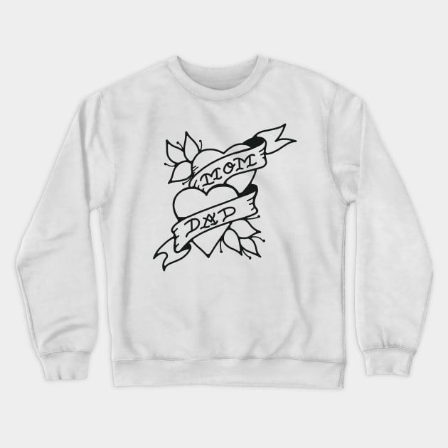 Mom and dad Crewneck Sweatshirt by Autistique